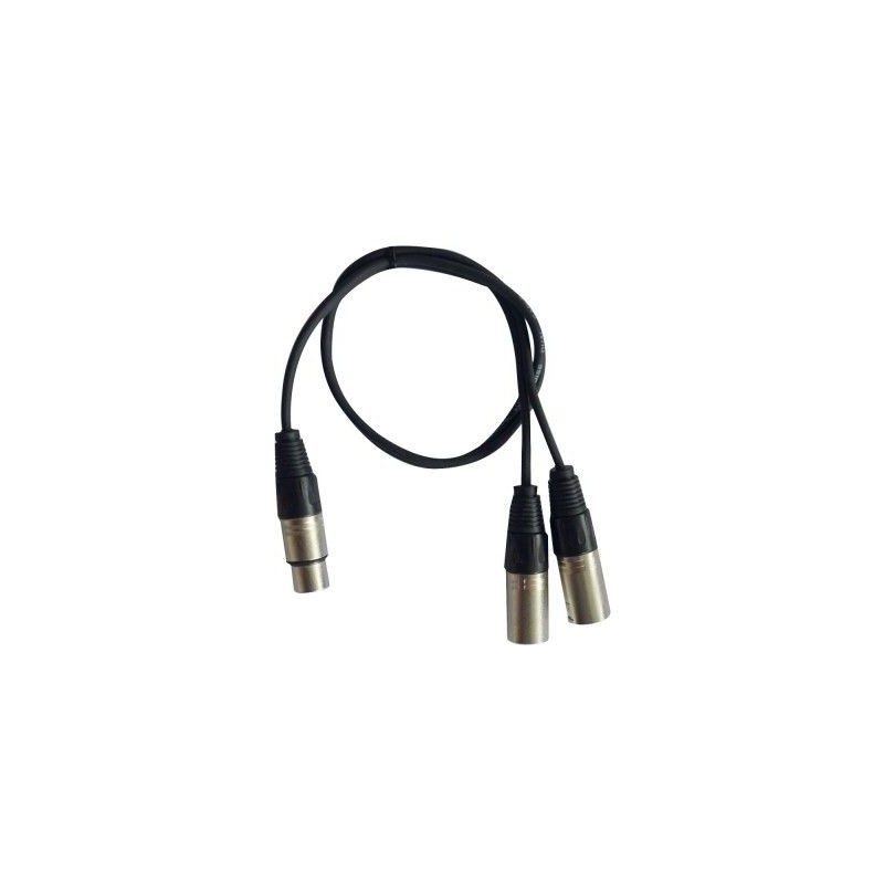 CAVO CABLATO DA 1 x PRESA XLR A 2 x XLR MASCHI - 0,6m