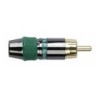 Connettore RCA a saldare maschio VERDE