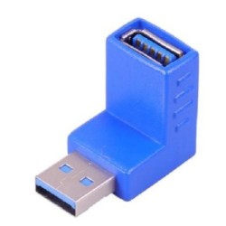 CONNETTORE ADATTATORE AD ANGOLO 90 GRADI USB 3.0 SALVASPAZIO