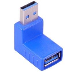 CONNETTORE ADATTATORE AD ANGOLO 90 GRADI USB 3.0 SALVASPAZIO