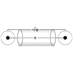 CAVO PROFESSIONALE 2 + 2 RCA DOPPIO CANALE DX + SX DESTRO SINISTRO 60 CM 0,6 MT