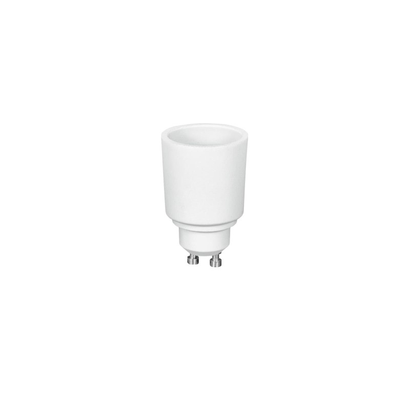 ADATTATORE PORTALAMPADA PORTA LAMPADA DA GU-10 A E-27 DA GU10 A E27 DA FARETTI