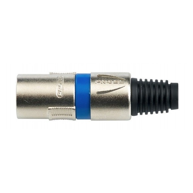 XLR a Saldare PROEL 3 poli maschio spina con anello blu