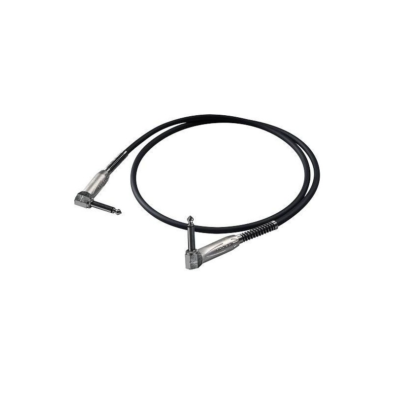 Cavo professionale sbilanciato con connessioni spina jack Mono 6.3 mm 90° PROEL 0.15 mt 15 cm