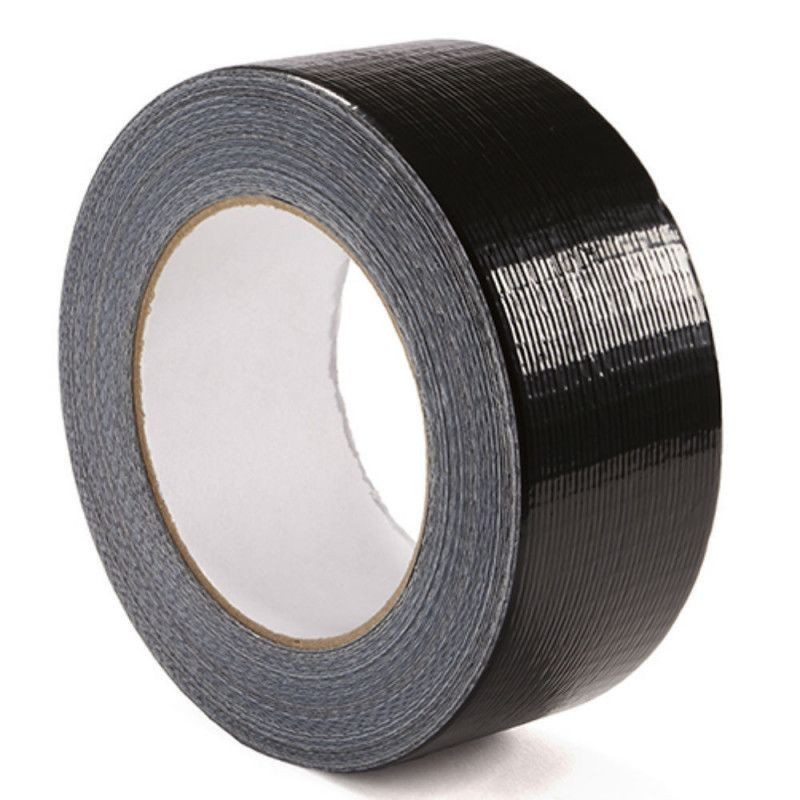 ROTOLO NASTRO AMERICANO MULTIUSO NERO RESISTENTE AD OLI E ACQUA 48mm x 50Mt