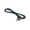 Cavo adattatore da doppio jack mono a doppio rca 3m