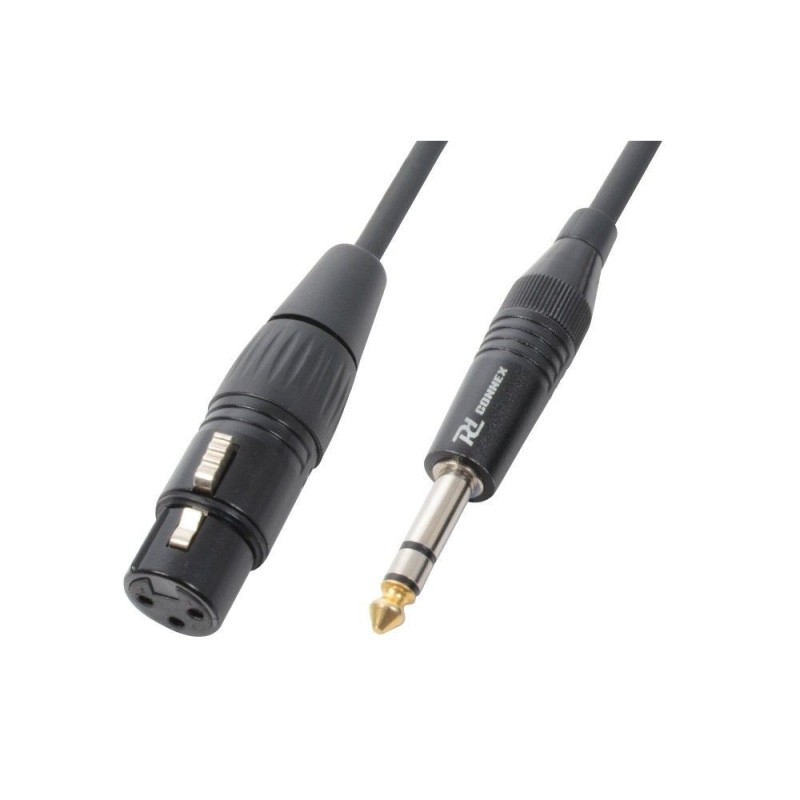 CAVO DA JACK STEREO A PRESA XLR FEMMINA BILANCIATO. Lunghezza 6mt