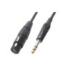 CAVO DA JACK STEREO A PRESA XLR FEMMINA BILANCIATO. Lunghezza 6mt