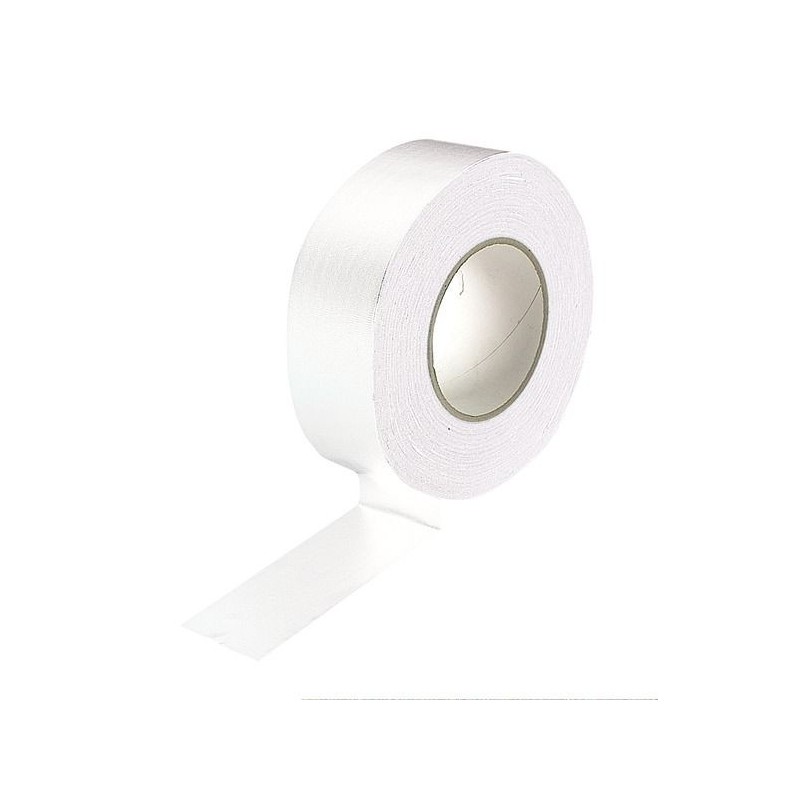 ROTOLO GAFFA TAPE PROFESSIONALE IN TESSUTO BIANCO 50MM 50M PROEL