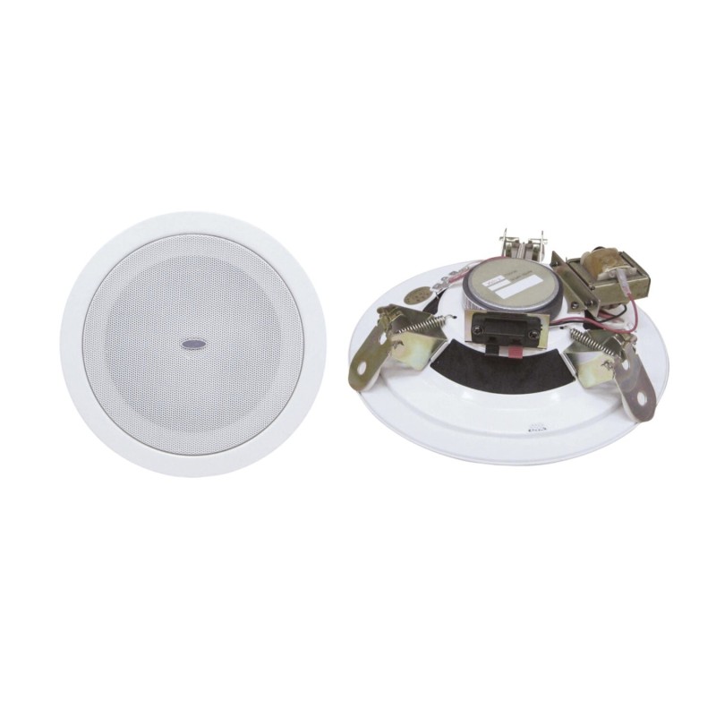 SPEAKER CONO 100V BIANCO DA INCASSO CONTROSOFFITTO 238 x 86mm 30W 15W 7,5W