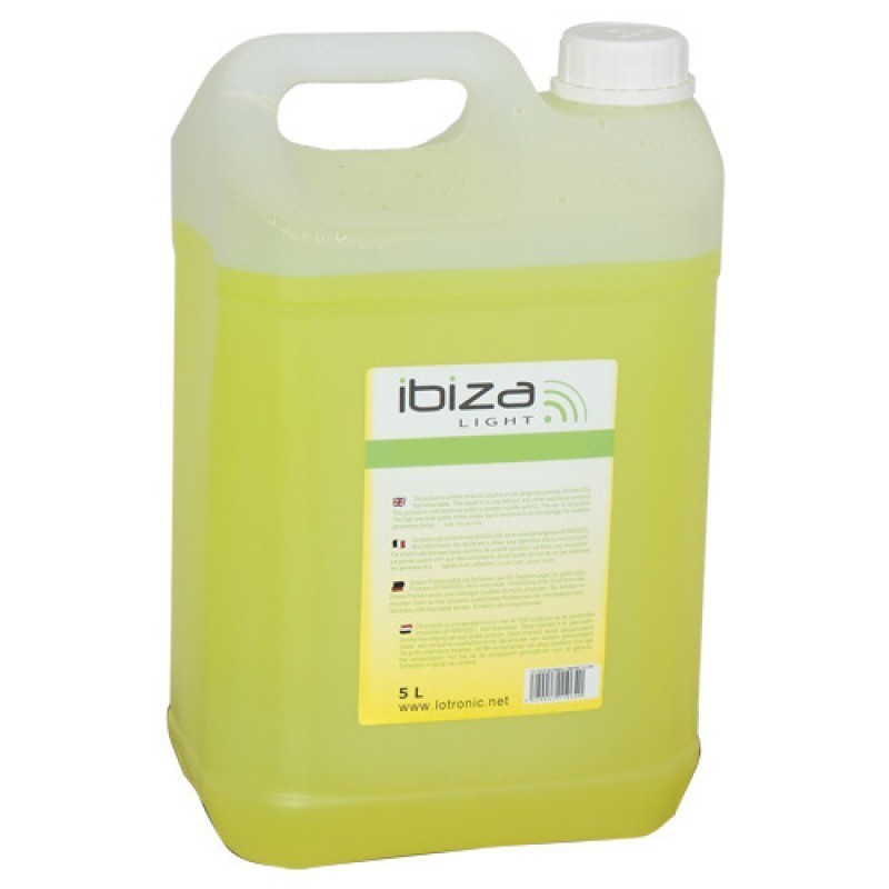 TANICA FLUIDO 5 LITRI LIQUIDO PER EFFETTO NEBBIA HAZER MACHINE IBIZA HAZE5L