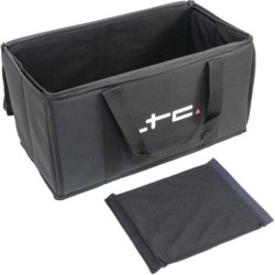 BORSONE SOFT CASE 50x25x24 CON DIVISORIO IMPERMEABILE PVC 600D NERO ZIP APERTURA