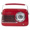 RADIO PORTATILE STILE VINTAGE CON BLUETOOTH & FM 30W MADISON ROSSA RICARICABILE