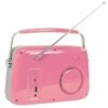 RADIO PORTATILE STILE VINTAGE CON BLUETOOTH & FM 30W MADISON ROSA RICARICABILE