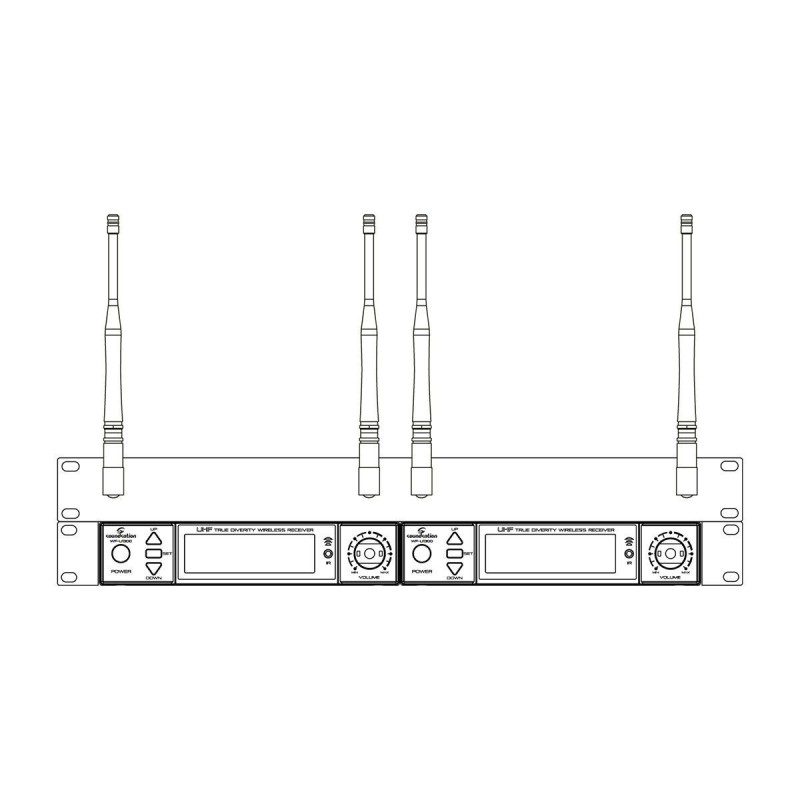 KIT PER MONTAGGIO A RACK ANTENNE RADIOMICROFONI