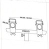 SUPPORTO REGOLABILE T BAR PER TRALICCI AMERICANA DA STATIVO FORO 35 MM TRUSS