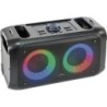 CASSA ATTIVA RICARICABILE COMPATTA BLUETOOTH AUX BATTERIA CON LED Tracolla DOPPIO WOOFER