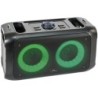 CASSA ATTIVA RICARICABILE COMPATTA BLUETOOTH AUX BATTERIA CON LED Tracolla DOPPIO WOOFER