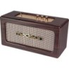 RADIO PORTATILE RICARICABILE STILE VINTAGE RETRò CON BLUETOOTH & FM 2X10W MADISON MARRONE ANNI 30