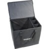 BORSONE SOFT CASE 58x50x40 CON 3 DIVISORI IMPERMEABILE PVC 600D NERO ZIP APERTURA