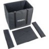 BORSONE SOFT CASE 58x50x40 CON 3 DIVISORI IMPERMEABILE PVC 600D NERO ZIP APERTURA