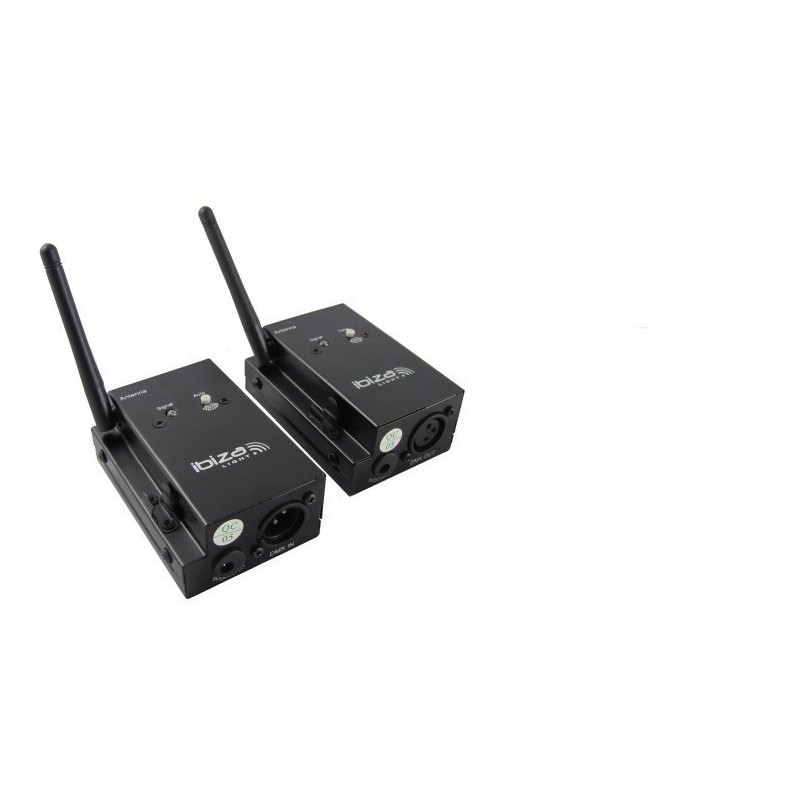 KIT TRASMETTITORE + RICEVITORE DMX WIRELESS SENZA FILI WD200SET