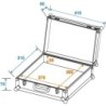 FLIGHT CASE VALIGIA CUSTODIA PER TRASPORTARE FINO A 7 MICROFONI CON CAVI