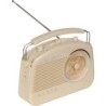 RADIO PORTATILE A BATTERIA STILE VINTAGE CON BLUETOOTH & AM/FM MADISON BEIGE