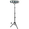 KIT  LEGGERO ED ECONOMICO LUCI SET CON STATIVO 4 PAR 7X1 W LED DJ TELECOMANDO