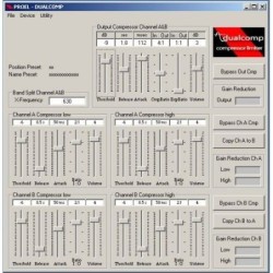 Compressore limiter doppio canale proel dualcomp rack 19" con software