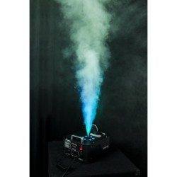 MACCHINA DEL FUMO SMOKE MACHINE VERTICALE Ibiza FOG900-RGB CON RADIOCOMANDO E LED 6X3W DMX