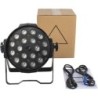 Par Led con Zoom 18 Led 18w RGBWA+UV 6in1 15-45 GRADI