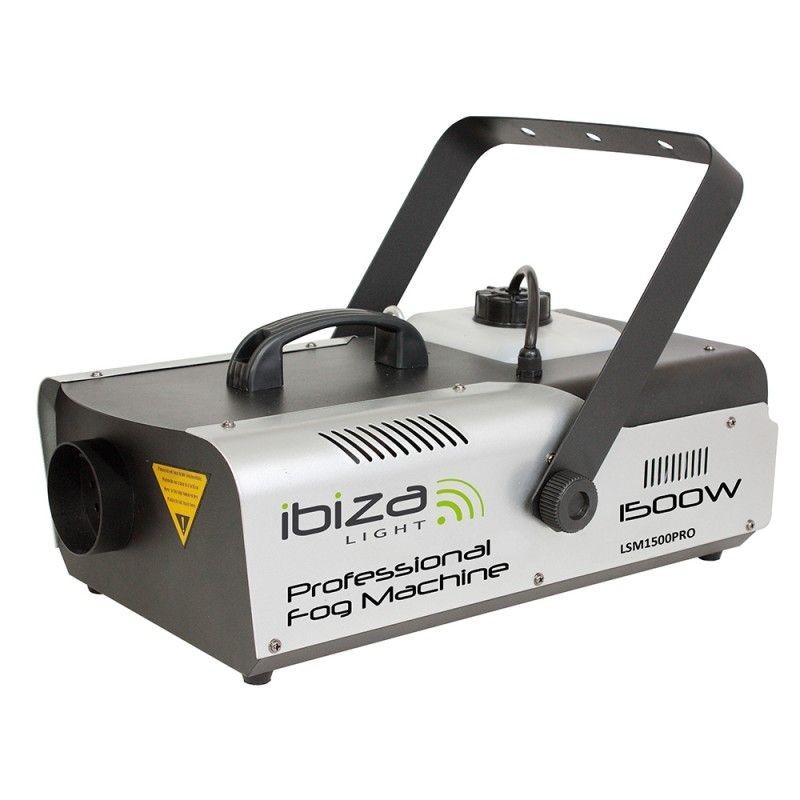 [B STOCK] RICONDIZIONATA - MACCHINA DEL FUMO SMOKE MACHINE IBIZA 1500W DMX CON RADIOCOMANDO E TEMPORIZZATORE A FILO