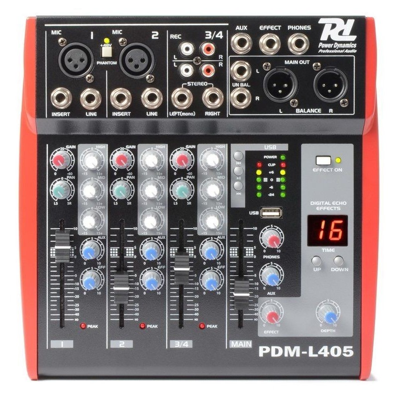 Mixer 4 Canali con effetti ed USB per riprodurre MP3