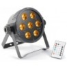 PAR LED 7x15w RGBWA  DMX flat par con ventola di raffreddamento 5in1