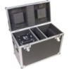 FLIGHT CASE NERO CON RUOTE PER 2 TESTE MOBILI BEAM WASH 19X15W TIPO AURA