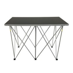 TAVOLO CONSOLLE PER DJ TRASPORTABILE CON GAMBE RIPIEGABILI 60X120 H 90 BETULLA