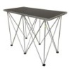 TAVOLO CONSOLLE PER DJ TRASPORTABILE CON GAMBE RIPIEGABILI 60X120 H 90 BETULLA