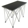 TAVOLO CONSOLLE PER DJ TRASPORTABILE CON GAMBE RIPIEGABILI 60X120 H 90 BETULLA