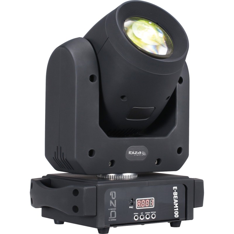 TESTA MOBILE BEAM LED BEAM MOVING HEAD 100W DMX E-BEAM GOBOS PRISMA STROBO NUOVA