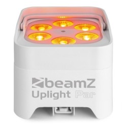 PAR A BATTERIA CON WIRELESS DMX (9,6 Ah, DURATA 9 ORE) LED 6IN1 6x12W RGBWA-UV BIANCO IDEALE PER MATRIMONI