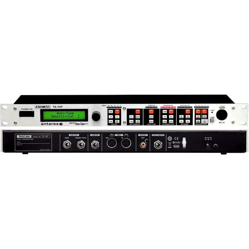 PROCESSORE DI SEGNALE VOCALE TASCAM TA-1VP CON ANTARES AUTOTUNE INTONATORE PITCH CONTROL