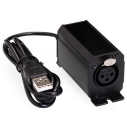 CONVERTITORE DA USB A XLR PER CONTROLLO LUCI INTERFACCIA DMX PC. 128 CANALI