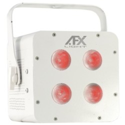 PAR A BATTERIA CON DMX (DURATA 4 ORE IN FULL) LED 6IN1 4x10W RGBWA-UV BIANCO IDEALE PER MATRIMONI