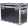 FLIGHT CASE NERO CON RUOTE PER 2 TESTE MOBILI BEAM WASH 19X15W TIPO AURA