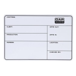 Flight Case Magnetic Label Showgear, magnetico con nastro 3M + pennarello