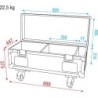 Case for 8x FX Shot & 4 x Base Plate Scatola di trasporto