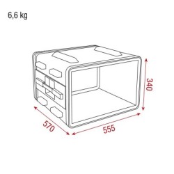 Double Door Case 6U