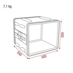 Double Door Case 8U