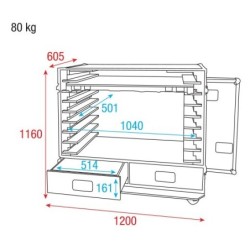 Case for 8x DMT Premiere Series Linea Premium    posizionamento orizzontale